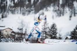 01.01.2021 Val Mustair, Switzerland (SUI): Jonna Sundling (SWE) - FIS world cup cross-country, tour de ski, individual sprint, Val Mustair (SUI). www.nordicfocus.com. © Modica/NordicFocus. Every downloaded picture is fee-liable.
