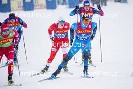 01.01.2021 Val Mustair, Switzerland (SUI): Richard Jouve (FRA), Maciej Starega (POL), (l-r), (l-r)  - FIS world cup cross-country, tour de ski, individual sprint, Val Mustair (SUI). www.nordicfocus.com. © Modica/NordicFocus. Every downloaded picture is fee-liable.