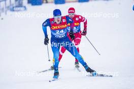 01.01.2021 Val Mustair, Switzerland (SUI): Valerio Grond (SUI), Ivan Yakimushkin (RUS), (l-r)  - FIS world cup cross-country, tour de ski, individual sprint, Val Mustair (SUI). www.nordicfocus.com. © Modica/NordicFocus. Every downloaded picture is fee-liable.