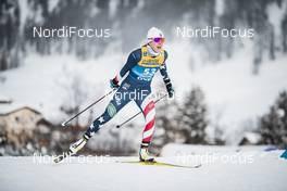 01.01.2021 Val Mustair, Switzerland (SUI): Katharine Ogden (USA) - FIS world cup cross-country, tour de ski, individual sprint, Val Mustair (SUI). www.nordicfocus.com. © Modica/NordicFocus. Every downloaded picture is fee-liable.