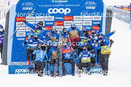 01.01.2021 Val Mustair, Switzerland (SUI): French Team (l-r)  - FIS world cup cross-country, tour de ski, individual sprint, Val Mustair (SUI). www.nordicfocus.com. © Modica/NordicFocus. Every downloaded picture is fee-liable.