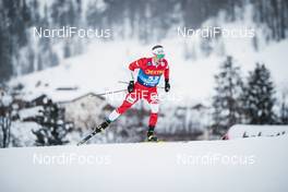 01.01.2021 Val Mustair, Switzerland (SUI): Dominik Bury (POL) - FIS world cup cross-country, tour de ski, individual sprint, Val Mustair (SUI). www.nordicfocus.com. © Modica/NordicFocus. Every downloaded picture is fee-liable.