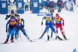 01.01.2021 Val Mustair, Switzerland (SUI): Nadine Faehndrich (SUI), Anamarija Lampic (SLO), Jasmi Joensuu (FIN), (l-r)  - FIS world cup cross-country, tour de ski, individual sprint, Val Mustair (SUI). www.nordicfocus.com. © Modica/NordicFocus. Every downloaded picture is fee-liable.