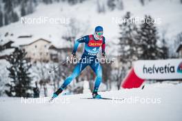 01.01.2021 Val Mustair, Switzerland (SUI): Roman Schaad (SUI) - FIS world cup cross-country, tour de ski, individual sprint, Val Mustair (SUI). www.nordicfocus.com. © Modica/NordicFocus. Every downloaded picture is fee-liable.