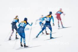 01.01.2021 Val Mustair, Switzerland (SUI): Johanna Matintalo (FIN), Krista Parmakoski (FIN), (l-r)  - FIS world cup cross-country, tour de ski, individual sprint, Val Mustair (SUI). www.nordicfocus.com. © Modica/NordicFocus. Every downloaded picture is fee-liable.