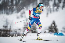 01.01.2021 Val Mustair, Switzerland (SUI): Carola Vila Obiols (AND) - FIS world cup cross-country, tour de ski, individual sprint, Val Mustair (SUI). www.nordicfocus.com. © Modica/NordicFocus. Every downloaded picture is fee-liable.
