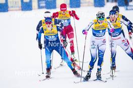 01.01.2021 Val Mustair, Switzerland (SUI): Laurien Van Der Graaff (SUI), Julia Kern (USA), Maja Dahlqvist (SWE), (l-r)  - FIS world cup cross-country, tour de ski, individual sprint, Val Mustair (SUI). www.nordicfocus.com. © Modica/NordicFocus. Every downloaded picture is fee-liable.