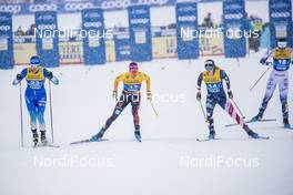 01.01.2021 Val Mustair, Switzerland (SUI): Eva Urevc (SLO), Sofie Krehl (GER), Jessie Diggins (USA), Moa Olsson (SWE), (l-r)  - FIS world cup cross-country, tour de ski, individual sprint, Val Mustair (SUI). www.nordicfocus.com. © Modica/NordicFocus. Every downloaded picture is fee-liable.