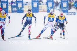 01.01.2021 Val Mustair, Switzerland (SUI): Sophie Caldwell Hamilton (USA), Linn Svahn (SWE), Katerina Janatova (CZE), (l-r), (l-r)  - FIS world cup cross-country, tour de ski, individual sprint, Val Mustair (SUI). www.nordicfocus.com. © Modica/NordicFocus. Every downloaded picture is fee-liable.