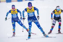 01.01.2021 Val Mustair, Switzerland (SUI): Krista Parmakoski (FIN), Johanna Matintalo (FIN), (l-r)  - FIS world cup cross-country, tour de ski, individual sprint, Val Mustair (SUI). www.nordicfocus.com. © Modica/NordicFocus. Every downloaded picture is fee-liable.