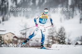 01.01.2021 Val Mustair, Switzerland (SUI): Moa Olsson (SWE) - FIS world cup cross-country, tour de ski, individual sprint, Val Mustair (SUI). www.nordicfocus.com. © Modica/NordicFocus. Every downloaded picture is fee-liable.