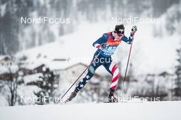 01.01.2021 Val Mustair, Switzerland (SUI): Scott Patterson (USA) - FIS world cup cross-country, tour de ski, individual sprint, Val Mustair (SUI). www.nordicfocus.com. © Modica/NordicFocus. Every downloaded picture is fee-liable.