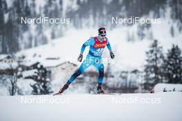 01.01.2021 Val Mustair, Switzerland (SUI): Adrien Backscheider (FRA) - FIS world cup cross-country, tour de ski, individual sprint, Val Mustair (SUI). www.nordicfocus.com. © Modica/NordicFocus. Every downloaded picture is fee-liable.