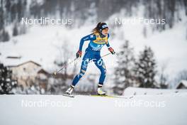 01.01.2021 Val Mustair, Switzerland (SUI): Francesca Franchi (ITA) - FIS world cup cross-country, tour de ski, individual sprint, Val Mustair (SUI). www.nordicfocus.com. © Modica/NordicFocus. Every downloaded picture is fee-liable.