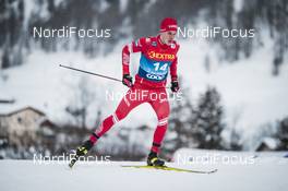 01.01.2021 Val Mustair, Switzerland (SUI): Ivan Yakimushkin (RUS) - FIS world cup cross-country, tour de ski, individual sprint, Val Mustair (SUI). www.nordicfocus.com. © Modica/NordicFocus. Every downloaded picture is fee-liable.