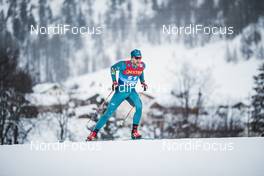 01.01.2021 Val Mustair, Switzerland (SUI): Phillip Bellingham (AUS) - FIS world cup cross-country, tour de ski, individual sprint, Val Mustair (SUI). www.nordicfocus.com. © Modica/NordicFocus. Every downloaded picture is fee-liable.