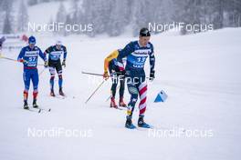 02.01.2021 Val Mustair, Switzerland (SUI): Snorri Eythor Einarsson (ISL), Simeon Hamilton (USA) (l-r) - FIS world cup cross-country, tour de ski, mass men, Val Mustair (SUI). www.nordicfocus.com. © Vianney THIBAUT/NordicFocus. Every downloaded picture is fee-liable.