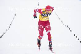03.01.2021 Val Mustair, Switzerland (SUI): Alexander Bolshunov (RUS) - FIS world cup cross-country, tour de ski, pursuit men, Val Mustair (SUI). www.nordicfocus.com. © Modica/NordicFocus. Every downloaded picture is fee-liable.