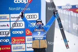 03.01.2021 Val Mustair, Switzerland (SUI): Maurice Manificat (FRA) - FIS world cup cross-country, tour de ski, pursuit men, Val Mustair (SUI). www.nordicfocus.com. © Modica/NordicFocus. Every downloaded picture is fee-liable.