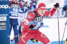 03.01.2021 Val Mustair, Switzerland (SUI): Ivan Yakimushkin (RUS) - FIS world cup cross-country, tour de ski, pursuit men, Val Mustair (SUI). www.nordicfocus.com. © Modica/NordicFocus. Every downloaded picture is fee-liable.