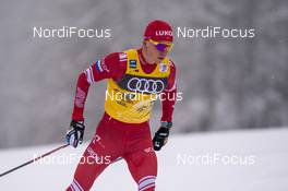 03.01.2021 Val Mustair, Switzerland (SUI): Alexander Bolshunov (RUS) - FIS world cup cross-country, tour de ski, pursuit men, Val Mustair (SUI). www.nordicfocus.com. © Vianney THIBAUT/NordicFocus. Every downloaded picture is fee-liable.