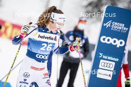 03.01.2021 Val Mustair, Switzerland (SUI): Moa Lundgren (SWE) - FIS world cup cross-country, tour de ski, pursuit women, Val Mustair (SUI). www.nordicfocus.com. © Modica/NordicFocus. Every downloaded picture is fee-liable.