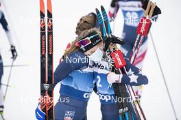 03.01.2021 Val Mustair, Switzerland (SUI): Jessie Diggins (USA), Rosie Brennan (USA), (l-r)  - FIS world cup cross-country, tour de ski, pursuit women, Val Mustair (SUI). www.nordicfocus.com. © Modica/NordicFocus. Every downloaded picture is fee-liable.