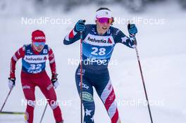 03.01.2021 Val Mustair, Switzerland (SUI): Katharine Ogden (USA) - FIS world cup cross-country, tour de ski, pursuit women, Val Mustair (SUI). www.nordicfocus.com. © Vianney THIBAUT/NordicFocus. Every downloaded picture is fee-liable.