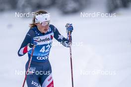 03.01.2021 Val Mustair, Switzerland (SUI): Sophie Caldwell Hamilton (USA) - FIS world cup cross-country, tour de ski, pursuit women, Val Mustair (SUI). www.nordicfocus.com. © Vianney THIBAUT/NordicFocus. Every downloaded picture is fee-liable.