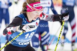 03.01.2021 Val Mustair, Switzerland (SUI): Teresa Stadlober (AUT) - FIS world cup cross-country, tour de ski, pursuit women, Val Mustair (SUI). www.nordicfocus.com. © Modica/NordicFocus. Every downloaded picture is fee-liable.