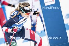 03.01.2021 Val Mustair, Switzerland (SUI): Jessie Diggins (USA) - FIS world cup cross-country, tour de ski, pursuit women, Val Mustair (SUI). www.nordicfocus.com. © Modica/NordicFocus. Every downloaded picture is fee-liable.
