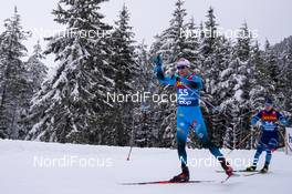 05.01.2021, Toblach, Italy (ITA): Adrien Backscheider (FRA), Juho Mikkonen (FIN), (l-r) - FIS world cup cross-country, tour de ski, 15km men, Toblach (ITA). www.nordicfocus.com. © Vianney THIBAUT/NordicFocus. Every downloaded picture is fee-liable.