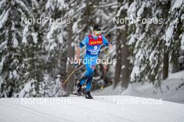 06.01.2021, Toblach, Italy (ITA): Hugo Lapalus (FRA) - FIS world cup cross-country, tour de ski, pursuit men, Toblach (ITA). www.nordicfocus.com. © Modica/NordicFocus. Every downloaded picture is fee-liable.
