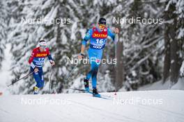 06.01.2021, Toblach, Italy (ITA): Clement Parisse (FRA) - FIS world cup cross-country, tour de ski, pursuit men, Toblach (ITA). www.nordicfocus.com. © Modica/NordicFocus. Every downloaded picture is fee-liable.