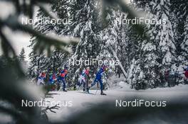 06.01.2021, Toblach, Italy (ITA): Francesco De Fabiani (ITA), Federico Pellegrino (ITA), William Poromaa (SWE), (l-r)  - FIS world cup cross-country, tour de ski, pursuit men, Toblach (ITA). www.nordicfocus.com. © Modica/NordicFocus. Every downloaded picture is fee-liable.