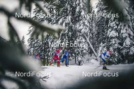 06.01.2021, Toblach, Italy (ITA): Ilia Semikov (RUS), Dario Cologna (SUI), Oskar Svensson (SWE), (l-r)  - FIS world cup cross-country, tour de ski, pursuit men, Toblach (ITA). www.nordicfocus.com. © Modica/NordicFocus. Every downloaded picture is fee-liable.