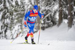 06.01.2021, Toblach, Italy (ITA): Snorri Eythor Einarsson (ISL) - FIS world cup cross-country, tour de ski, pursuit men, Toblach (ITA). www.nordicfocus.com. © Modica/NordicFocus. Every downloaded picture is fee-liable.