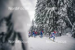 06.01.2021, Toblach, Italy (ITA): William Poromaa (SWE), Francesco De Fabiani (ITA), (l-r)  - FIS world cup cross-country, tour de ski, pursuit men, Toblach (ITA). www.nordicfocus.com. © Modica/NordicFocus. Every downloaded picture is fee-liable.