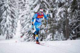 06.01.2021, Toblach, Italy (ITA): Adrien Backscheider (FRA) - FIS world cup cross-country, tour de ski, pursuit men, Toblach (ITA). www.nordicfocus.com. © Modica/NordicFocus. Every downloaded picture is fee-liable.