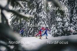 06.01.2021, Toblach, Italy (ITA): Ilia Semikov (RUS), Dario Cologna (SUI), (l-r)  - FIS world cup cross-country, tour de ski, pursuit men, Toblach (ITA). www.nordicfocus.com. © Modica/NordicFocus. Every downloaded picture is fee-liable.