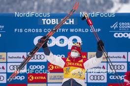 06.01.2021, Toblach, Italy (ITA): Alexander Bolshunov (RUS) - FIS world cup cross-country, tour de ski, pursuit men, Toblach (ITA). www.nordicfocus.com. © Vianney THIBAUT/NordicFocus. Every downloaded picture is fee-liable.