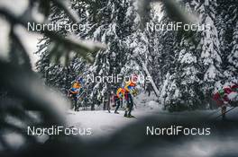 06.01.2021, Toblach, Italy (ITA): Florian Notz (GER), Jonas Dobler (GER), Lucas Boegl (GER), (l-r)  - FIS world cup cross-country, tour de ski, pursuit men, Toblach (ITA). www.nordicfocus.com. © Modica/NordicFocus. Every downloaded picture is fee-liable.