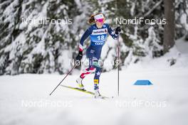 06.01.2021, Toblach, Italy (ITA): Katharine Ogden (USA) - FIS world cup cross-country, tour de ski, pursuit women, Toblach (ITA). www.nordicfocus.com. © Modica/NordicFocus. Every downloaded picture is fee-liable.
