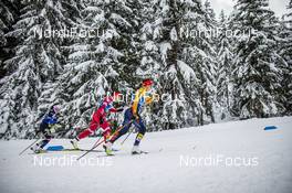 06.01.2021, Toblach, Italy (ITA): Katharina Hennig (GER), Yulia Stupak (RUS), (l-r)  - FIS world cup cross-country, tour de ski, pursuit women, Toblach (ITA). www.nordicfocus.com. © Modica/NordicFocus. Every downloaded picture is fee-liable.
