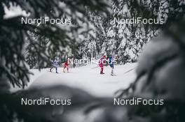 06.01.2021, Toblach, Italy (ITA): Patricija Eiduka (LAT), Anna Nechaevskaya (RUS), (l-r)  - FIS world cup cross-country, tour de ski, pursuit women, Toblach (ITA). www.nordicfocus.com. © Modica/NordicFocus. Every downloaded picture is fee-liable.