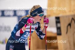 06.01.2021, Toblach, Italy (ITA): Hailey Swirbul (USA) - FIS world cup cross-country, tour de ski, pursuit women, Toblach (ITA). www.nordicfocus.com. © Vianney THIBAUT/NordicFocus. Every downloaded picture is fee-liable.