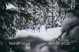 06.01.2021, Toblach, Italy (ITA): Pia Fink (GER), Francesca Franchi (ITA), Jasmi Joensuu (FIN), (l-r)  - FIS world cup cross-country, tour de ski, pursuit women, Toblach (ITA). www.nordicfocus.com. © Modica/NordicFocus. Every downloaded picture is fee-liable.