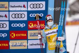 06.01.2021, Toblach, Italy (ITA): Jessie Diggins (USA) - FIS world cup cross-country, tour de ski, pursuit women, Toblach (ITA). www.nordicfocus.com. © Vianney THIBAUT/NordicFocus. Every downloaded picture is fee-liable.