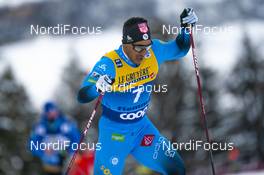 10.01.2021, Val di Fiemme, Italy (ITA): Beda Klee (SUI) - FIS world cup cross-country, tour de ski, final climb men, Val di Fiemme (ITA). www.nordicfocus.com. © Vianney THIBAUT/NordicFocus. Every downloaded picture is fee-liable.
