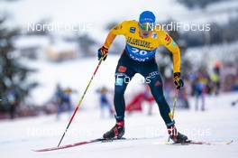 10.01.2021, Val di Fiemme, Italy (ITA): Lucas Boegl (GER) - FIS world cup cross-country, tour de ski, final climb men, Val di Fiemme (ITA). www.nordicfocus.com. © Vianney THIBAUT/NordicFocus. Every downloaded picture is fee-liable.